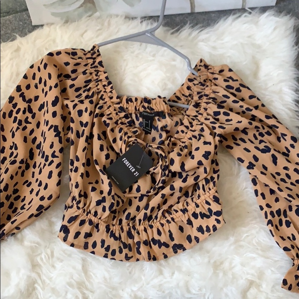 Animal print top